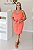 Vestido Feminino curto Vivi coral - Imagem 3