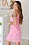 Vestido Feminino curto Vivi rosa estampado - Imagem 2