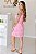 Vestido Feminino curto Vivi rosa estampado - Imagem 3