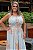 Vestido Feminino longo Maya azul estampado - Imagem 2