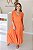 Vestido Feminino Midi Chica laranja - Imagem 2
