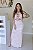 Vestido Feminino Longo Rosana Rosa Estampado - Imagem 3