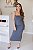Vestido feminino midi Jessica Cinza - Imagem 1