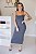 Vestido feminino midi Jessica Cinza - Imagem 3