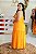 Vestido Feminino Longuete Paula laranja - Imagem 3