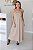 Vestido Feminino longuete Antonella Nude - Imagem 3