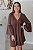 Vestido Feminino curto Amabile marrom - Imagem 1
