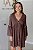 Vestido Feminino curto Amabile marrom - Imagem 5
