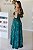 Vestido Feminino Longo Claudia Verde Estampado - Imagem 2