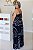 Vestido Feminino Longo Claudia Preto Estampado - Imagem 2