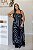 Vestido Feminino Longo Claudia Preto Estampado - Imagem 3