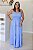 Vestido Feminino Longo Claudia Azul Claro - Imagem 1