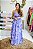 Vestido Feminino Longo Claudia Azul Estampado - Imagem 1
