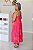 Vestido Feminino Midi Mada Pink Com Laranja - Imagem 2