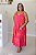 Vestido Feminino Midi Mada Pink Com Laranja - Imagem 3