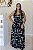 Vestido Feminino Longo Mavie Preto Estampado - Imagem 1