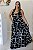 Vestido Feminino Longo Mavie Preto Estampado - Imagem 3