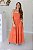 Vestido Feminino Longuete Paula Laranja Cenoura - Imagem 1