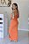 Vestido Feminino Longo Alice laranja Cenoura - Imagem 3