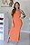 Vestido Feminino Longo Alice laranja Cenoura - Imagem 1