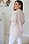 Camisa Feminina Oversized Alexia Baunilha Listrada - Imagem 6