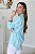 Camisa Feminina Oversized Alexia Azul Listrada - Imagem 3