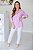 Camisa Feminina Oversized Alexia Rosa Listrada - Imagem 12