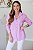 Camisa Feminina Oversized Alexia Rosa Listrada - Imagem 8
