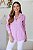 Camisa Feminina Oversized Alexia Rosa Listrada - Imagem 9