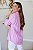 Camisa Feminina Oversized Alexia Rosa Listrada - Imagem 4