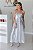Vestido Feminino longuete Antonella Paete Prata - Imagem 4