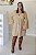 Vestido Feminino curto Amabile Nude Escuro - Imagem 3