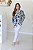 Camisa Feminina Oversized Alexia Estampa Azul - Imagem 3