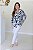 Camisa Feminina Oversized Alexia Estampa Azul - Imagem 6