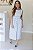 Vestido Feminino Midi Marilda branco estampado - Imagem 1