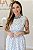Vestido Feminino Midi Marilda branco estampado - Imagem 3