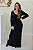 Vestido Feminino Longo de Manga Vivi Preto - Imagem 3