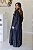 Vestido Feminino Longo Michele Cor Preto Jeans - Imagem 4