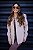 Camisa Feminina Oversized Alexia Lã Batida Nude - Imagem 1