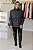 Camisa Feminina Oversized Alexia Lã Batida Chumbo - Imagem 2