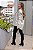 Camisa Feminina Oversized Alexia Lã Batida Gelo - Imagem 3