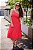 Vestido Feminino midi Nila vermelho - Imagem 3