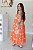 Vestido Feminino Midi Mada Laranja Estampado - Imagem 2