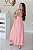 Vestido Feminino Midi Mada Rosa Pêssego - Imagem 2