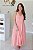 Vestido Feminino Midi Mada Rosa Pêssego - Imagem 1