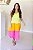 Vestido Feminino Midi Mada Tricolor Lima|Laranja|Pink - Imagem 6