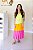 Vestido Feminino Midi Mada Tricolor Lima|Laranja|Pink - Imagem 4