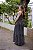 Vestido Feminino Longo Mavie Preto Listrado - Imagem 9