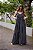Vestido Feminino Longo Mavie Preto Listrado - Imagem 2