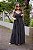 Vestido Feminino Longo Mavie Preto Listrado - Imagem 1
